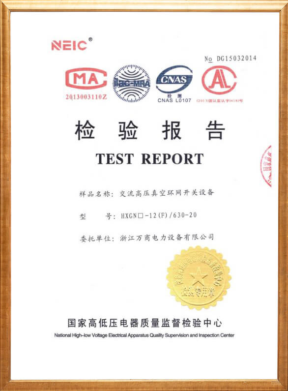 HXGN□-12（F）檢驗(yàn)報(bào)告